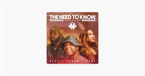 ‎The Need to Know Podcast on Apple Podcasts