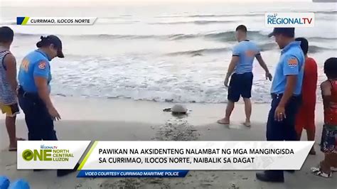 One North Central Luzon Pawikan Aksidenteng Nalambat Ng Mga