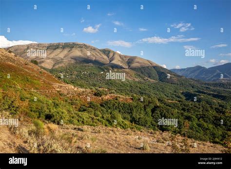 Landscape scenery of Mali I Gjere mountain range, Albania Stock Photo ...