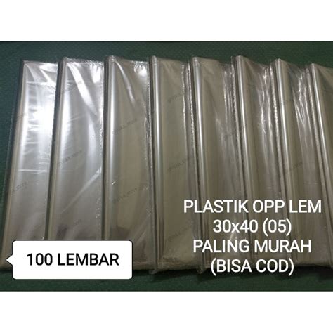 Jual Plastik Opp X Tebal Plastik Baju Bening Plastik Opp