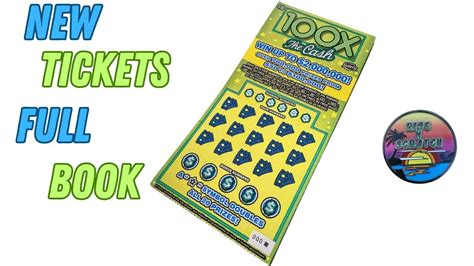 100x The Cash New Tickets From The Florida Lottery Full Book 600