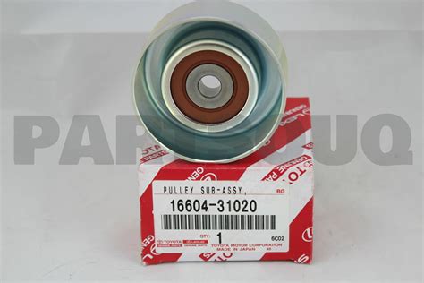 1660431020 Genuine Toyota PULLEY SUB ASSY IDLER NO 2 16604 31020 EBay