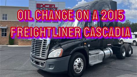 Changing The Oil On A Freightliner Cascadia Youtube