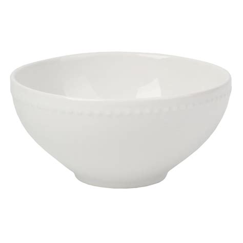 Providence White Beaded Cereal Bowl