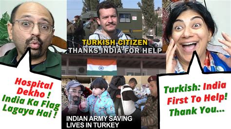 Indian Armys Para Field Hospital Functional In Turkeys Hatay