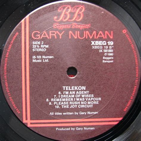 Gary Numan Telekon 1980 Vinyl Pursuit Inc