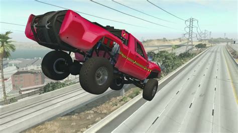 Incredible Car Stunts - BeamNG Drive #3 - YouTube