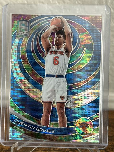 Panini Spectra Quentin Grimes Prizm Celestial New York