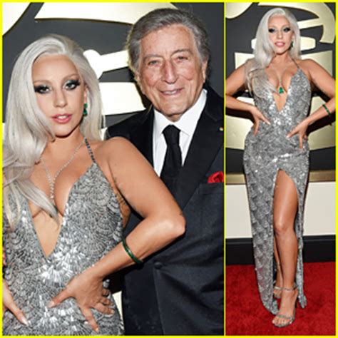 Lady Gaga Walks Grammys 2015 Carpet with Tony Bennett! | 2015 Grammys ...