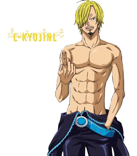 Sanji One Piece Gold Render By L On