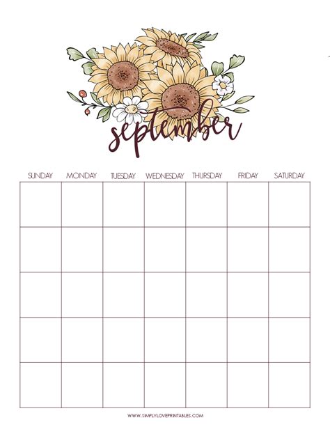 Simply Love Printable September Planning Pages Calendar In 2023