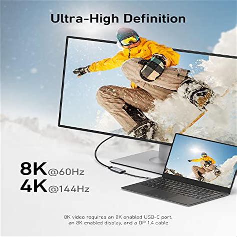 Anker Usb C A Displayport 8k A 60 Hz O 4k A 144 Hz Adaptador Usb C 518 8k