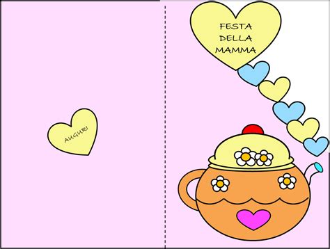 Poesia Biglietto E Disegno Da Colorare Per La Festa Della Mamma