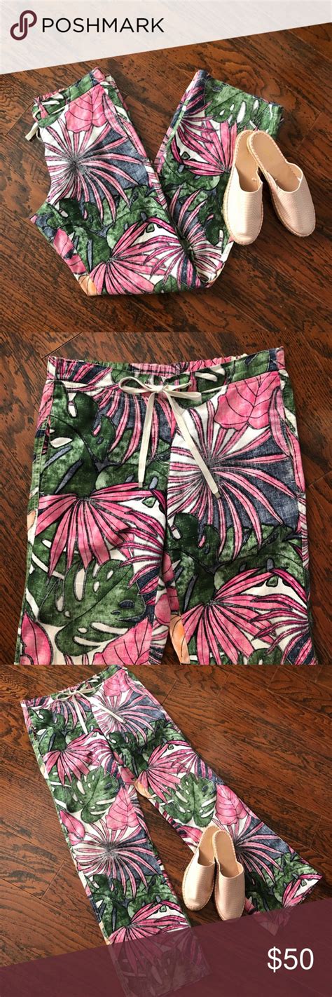 Tommy Bahama Tropical Print Linen Pants Printed Linen Pants Linen