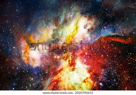 Outer Space Art Starfield Awesome Nebulae Stock Photo 2020700633 | Shutterstock