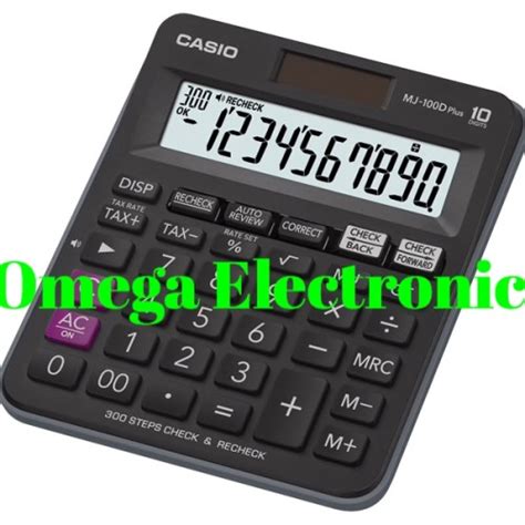 Jual Casio Desktop MJ 100D Plus Kalkulator Meja Check Correct MJ 100