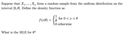 Solved Suppose That X Xn Form A Random Sample From Chegg