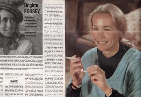 COUPURE DE PRESSE Clipping 1977 Brigitte Fossey 4 Pages EUR 5 00