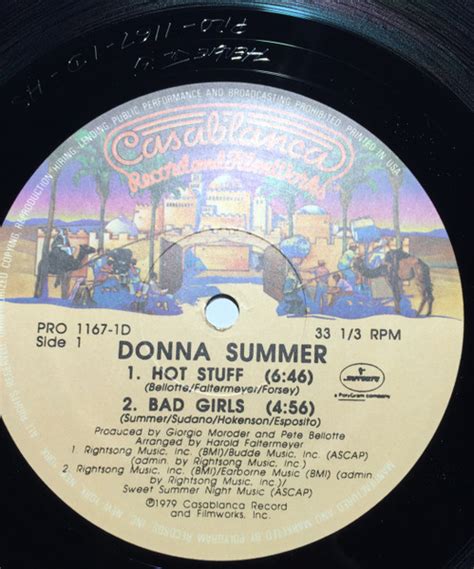 Donna Summer Hot Stuff Bad Girls Dim All The Lights Vinyl Discogs