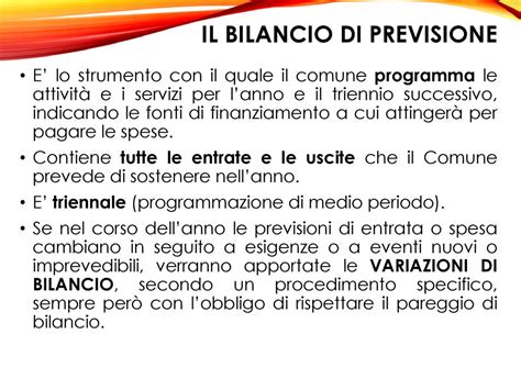 BILANCIO DI PREVISIONE 2019 Ppt Scaricare