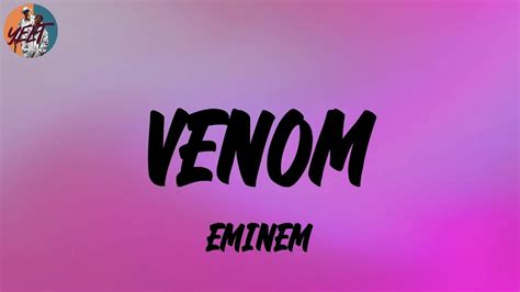 Eminem Venom Music From The Motion Picture Lyrics Youtube