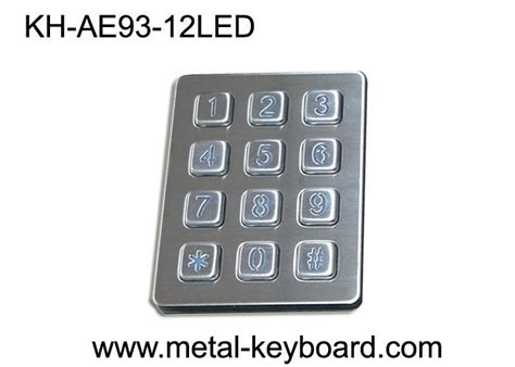 Self Service Kiosk Digital Metal Keypad Vandal Proof Keys X