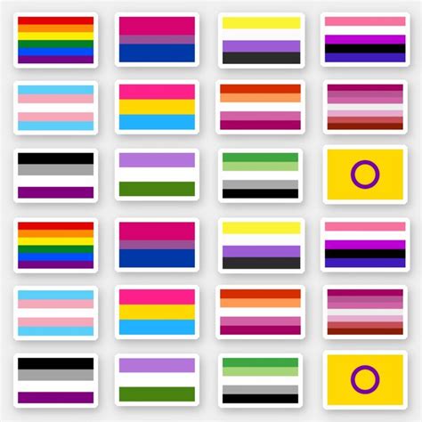 Flags of the LGBTQ pride movements Sticker | Zazzle | Lgbt sticker ...