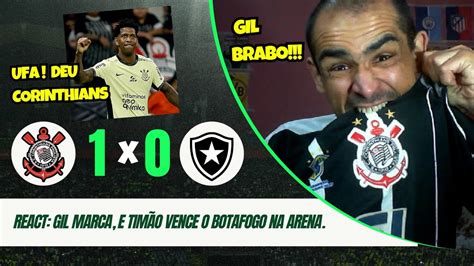 React Corinthians X Botafogo Tim O Vence O Glorioso E Respira