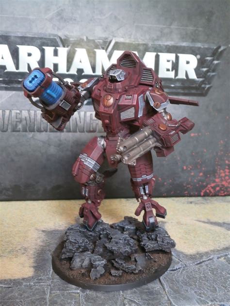 Hard Edge Painting Forge World Tau Xv109 Yvahra Battlesuit