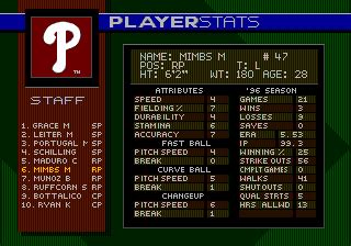 Screenshot Of World Series Baseball 98 Genesis 1997 MobyGames