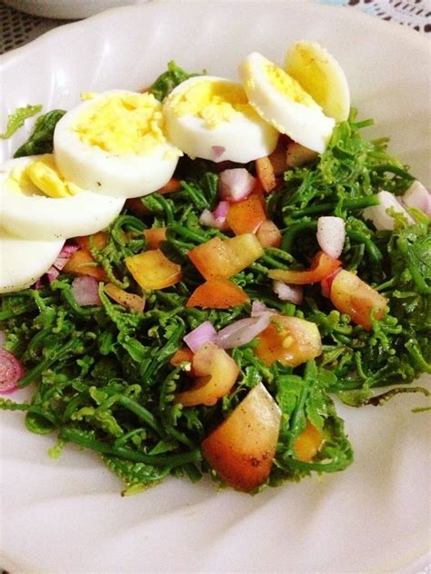 Pako Salad Is One Of The Natural And Genuine Organic Filipino Food