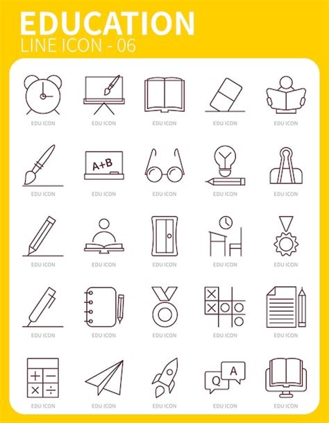 Premium Vector Fun School Study Learning Icon