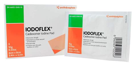 Iodoflex Cadexomer Iodine Gel Pad Dressing 10gm 2 18 X 3 3 Padsbx