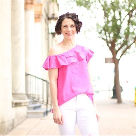 Tops Nwt Hot Pink One Shoulder Ruffle Top Poshmark