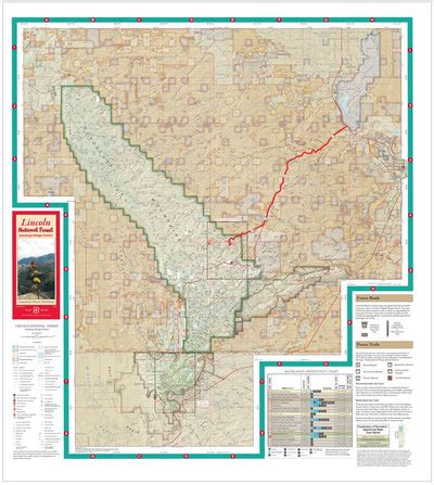 Lincoln National Forest Visitor Map, Guadalupe Ranger District map by ...