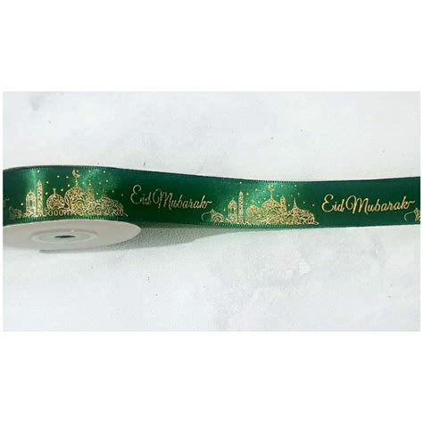 Jual Pita Idul Fitri Satin Cm Pita Eid Mubarak Ramadhan Lebaran