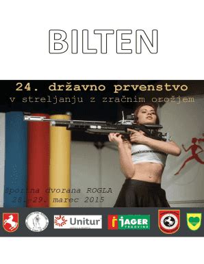 Fillable Online Strelska Zveza 24 Dr Avno Prvenstvo Republike Slovenije