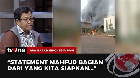 Soal Statement Mahfud Begini Penjelasan Tpn Akip Tvone Youtube