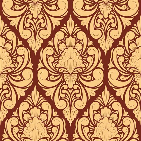 Floral Damask Pattern Background Vector Art At Vecteezy