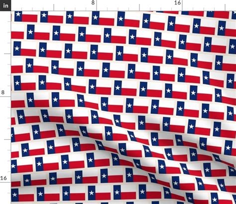 Texas State Flag Fabric Cream Fabric Spoonflower