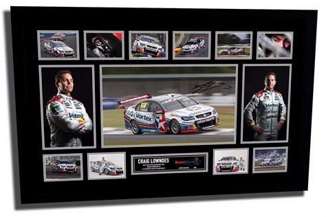 Craig Lowndes 2017 V8 Supercars Signed Limited Edition Framed