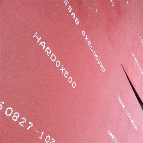 Hardox 500 Anti Wear Steel Plate Abrasion Resistant Steel Plate