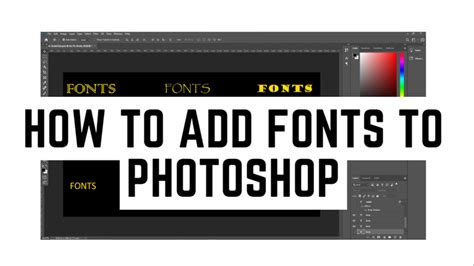 Photoshop How To Add Fonts