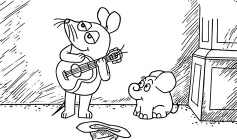 Ausmalbilder Sendung mit der Maus | WONDER DAY — Ausmalbilder für