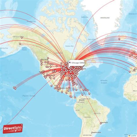 Direct Flights From Chicago Destinations Ord Usa