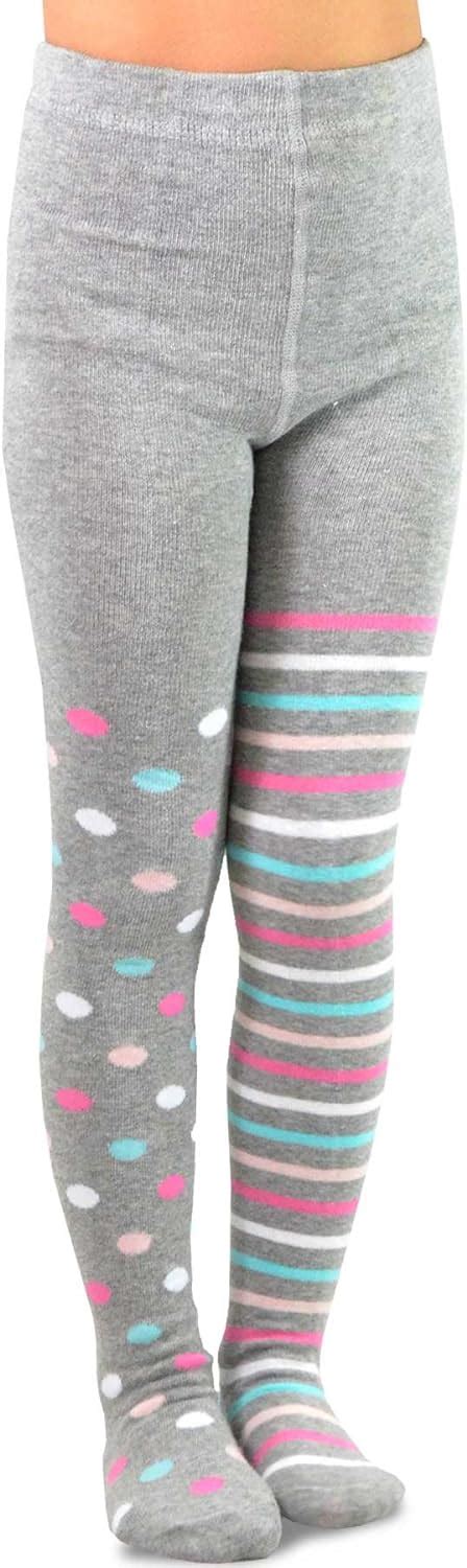 Teehee Kids Girls Fashion Cotton Tights 3 Pair Pack