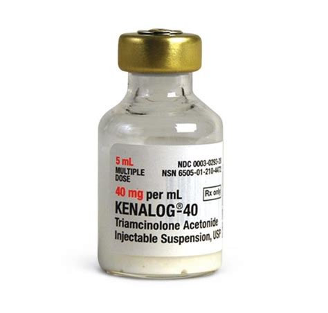 Kenalog 40 5ml Triamcinolone Acetonide 40 Mg Ml Injection Multiple