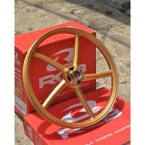 Jual Velg Depan RCB JUPITER VEGA MIO 120 Ring 17 GOLD SP522 Velg Depan