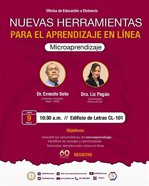 UPR On Twitter RT UPRHComunica Se Anuncia Taller De EaDUPRHumacao