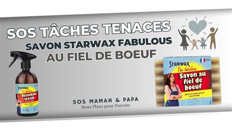 STARWAX FABULOUS Savon au Fiel de Bœuf contre les tâches Tenaces